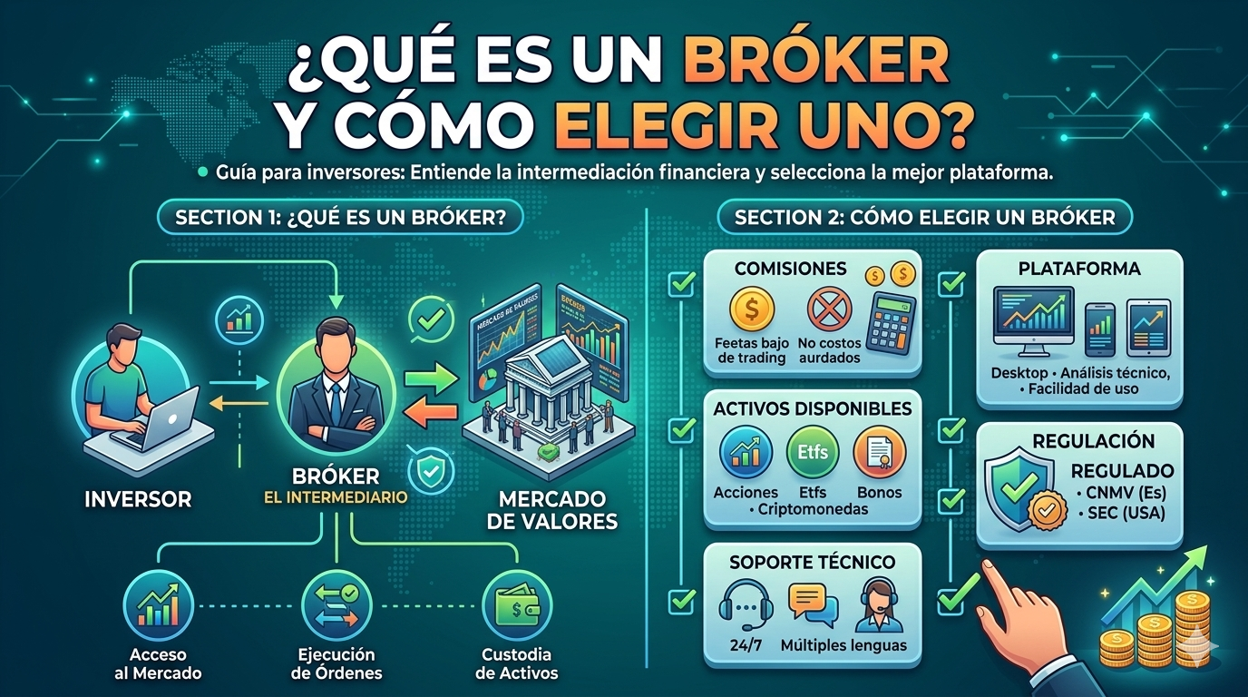 ¿Qué es un bróker y cómo elegir uno? - inversionesmodoon.com